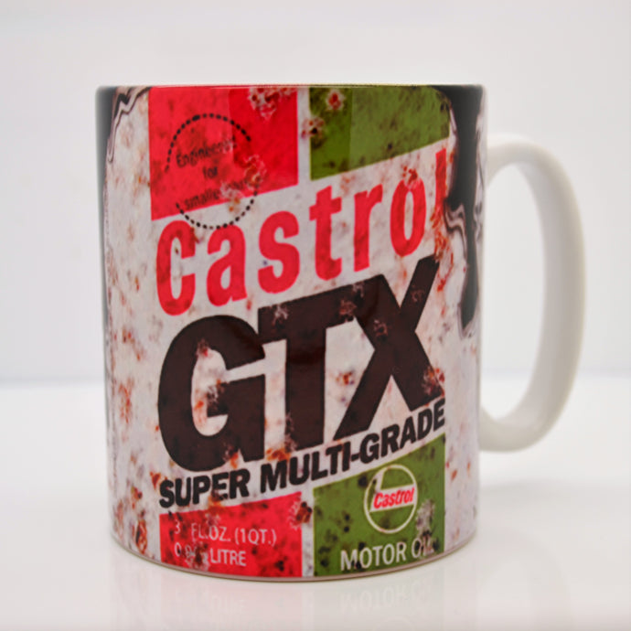 Castrol GTX oil mug Inspired Gift Motorcycle Car Mechanic Gift 10oz Tea mug
